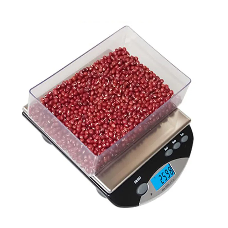 Портативные электронные весы 2 кг водонепроницаемые с голубой подсветкой