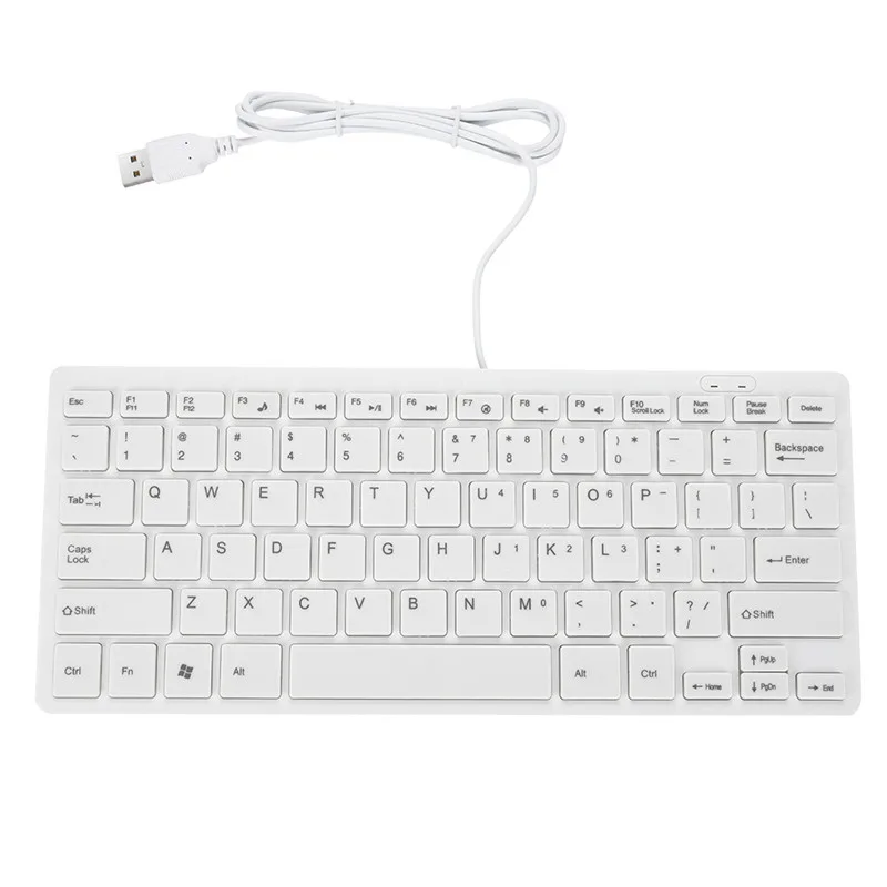 Mini USB Wired Super Slim Keyboard 2.0 Multimedia 78 Keys Ergonomic Computer Desktop For Notebook PC | Компьютеры и офис
