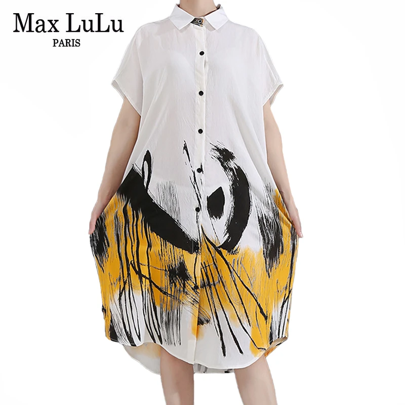 Max LuLu Новинка 2020 летние модные женские свободные элегантные платья женское