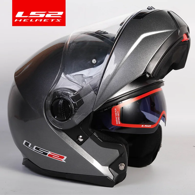 LS2 стробоскоп флип-ап мото rcycle шлем ls2 FF325 модульный двойной объектив козырек capacete cascos moto шлем DOT утвержден - Цвет: 6
