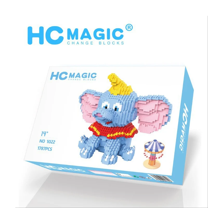 

4900pcs Disney Fly Elephant Mini Blocks Cartoon Building Blocks DIY Figures Dumbo Elephant Brick Creative Toys for Children