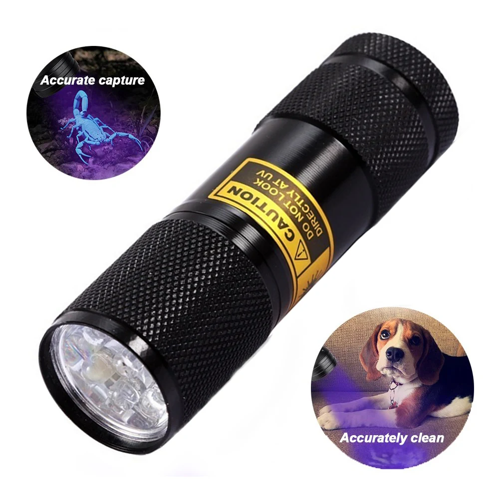 Фонарь с функцией увеличения 9 светодисветодиодный Ультрафиолетовый детектор