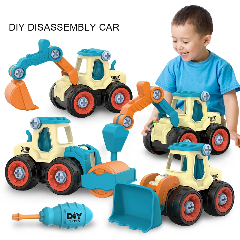 

Children DIY Toys Engineering Vvehicle Disassembly Toys Kindergarten Fun Puzzle Games Educational Toys For Children Boy Gift
