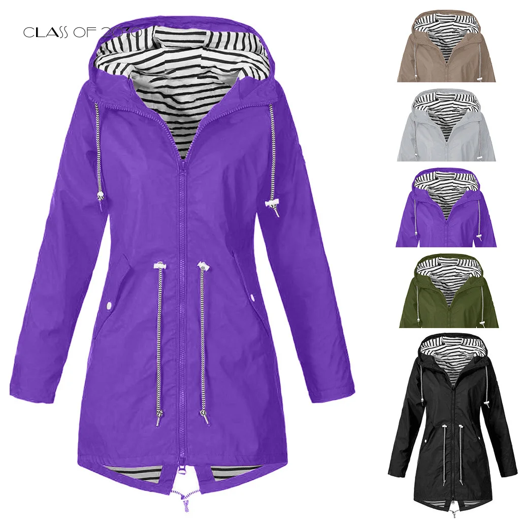 Женские куртки дождевик ветровка водонепроницаемые большие размеры женские