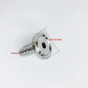 Бесплатная доставка, трехзажимный Редуктортрехзажимный адаптер 34 дюйма (19 мм) OD25.4 * 9,5 мм, соединитель шланга. Материал: нержавеющая сталь 304