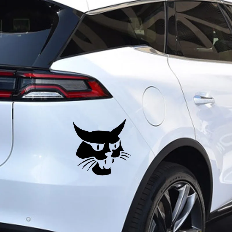 

Car Stickers Fun Bobcat Windows PVC Decals Mascot Graphic Car Stickers Decorated 15.5cm*15cm