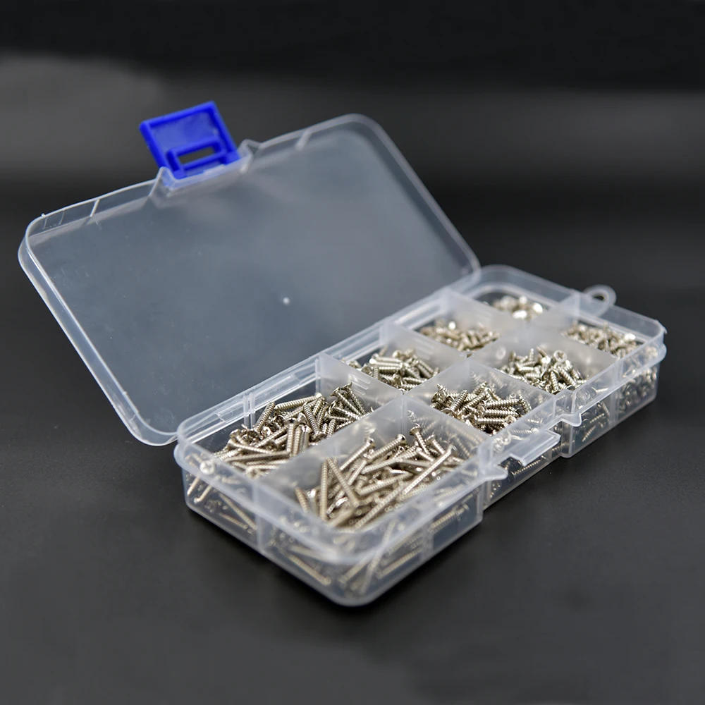 800 шт. коробка M2 Серебристая углеродистая сталь никелированный поперечный