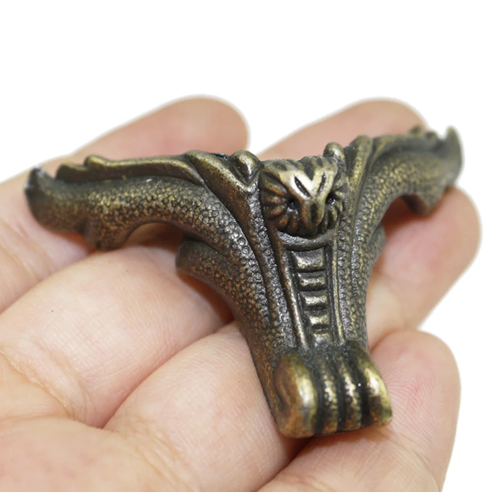 

6PCS 30x42mm Furniture Support Feet Zinc Alloy Tiger Feet Shape Gift Box Decoration Legs Sofa Accessories Dark Green