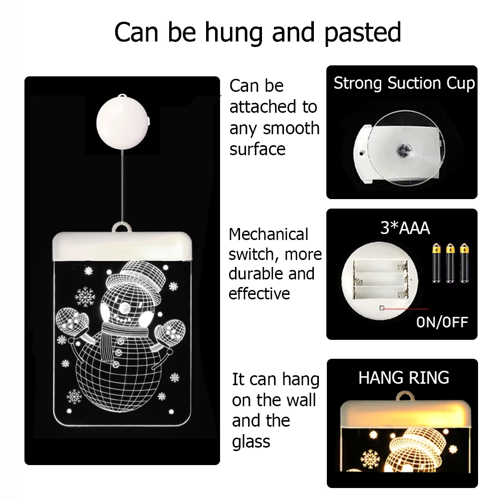 Рождественский светильник s светодиодный ночной Светильник Фея акриловые теплые