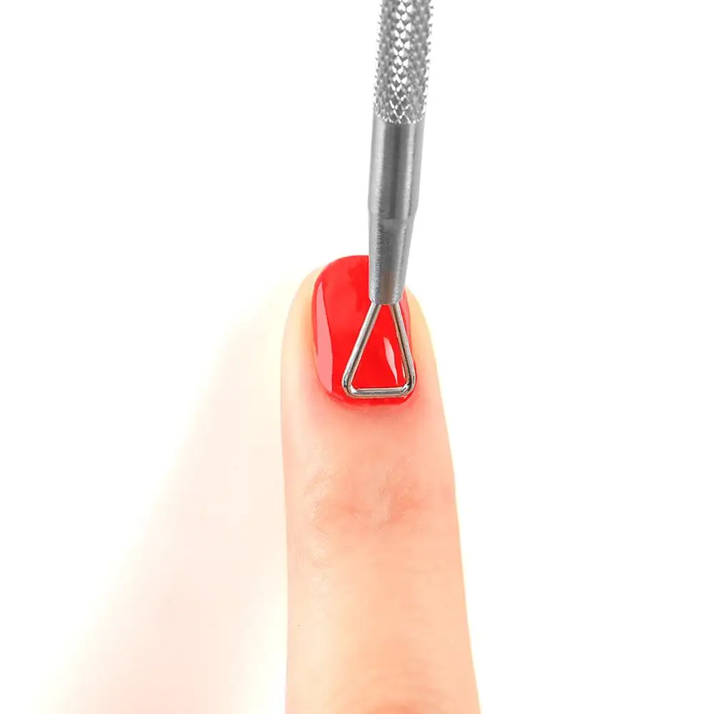 COSCELIA 1 шт. нержавеющая треугольная палочка для удаления гель-лака средство