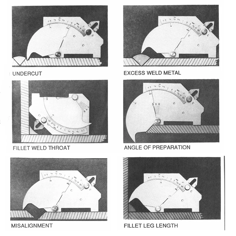 MG-8 Silver Bridge Cam Gauge Gage Test Ulnar 2"/ 50mm Mayitr Welding Gauge Welder Gauge Measuring Tool images - 6