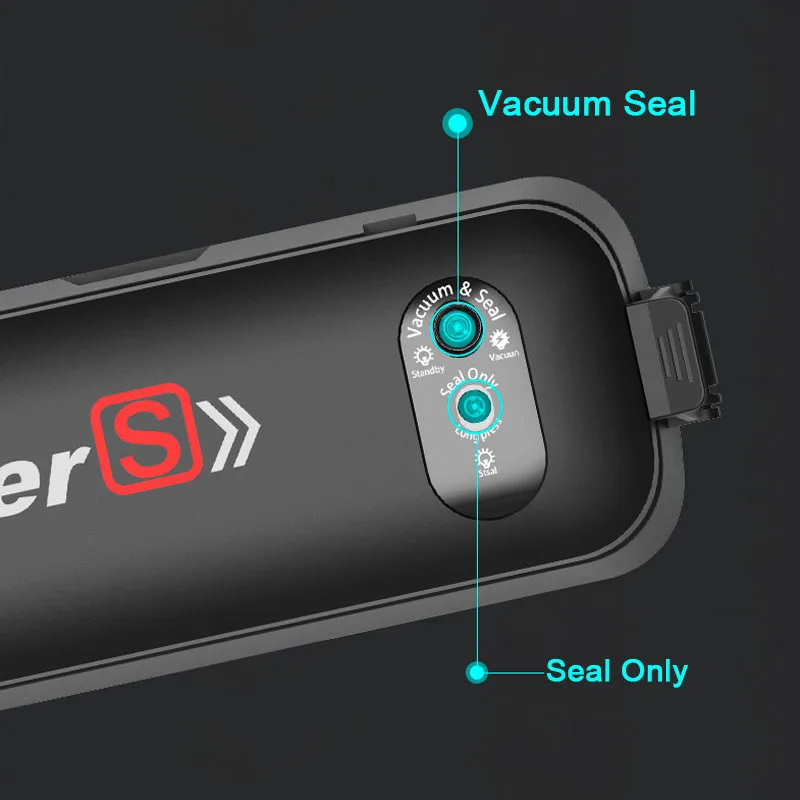 Home Automatic Vacuum Sealer for Food Saver Sous Vide Cooking 100-240V Packaging Air Sealing Packer Machine FDA with 15Pcs Bags | Бытовая