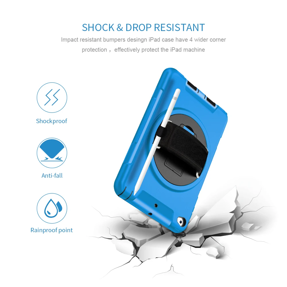 For iPad Mini 4 5 Case with Pen Holder Hand Shoulder Strap Mini5 2019 Tablet Shockproof Drop Protection Cover 7.9 inch FTL02 | Компьютеры