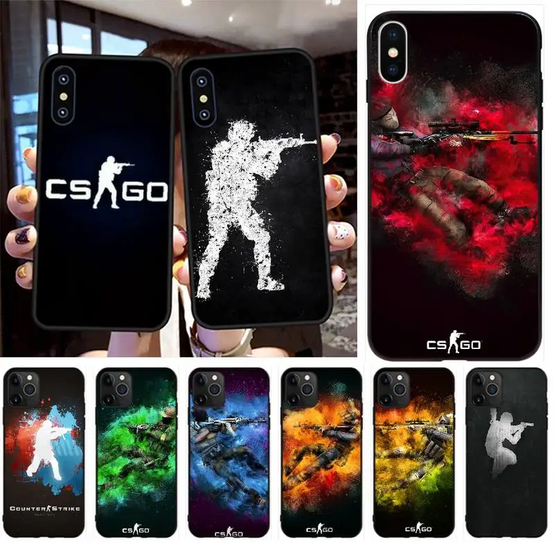 NBDRUICAI Counter Strike CS Go черный мягкий чехол для телефона iPhone 11 pro XS MAX 8 7 6 6S Plus X 5S SE XR