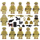 Мини микро военные Летающие тигры и котики Raid 12, набор Минифигурок оружия, куклы, оружие для боевой бригады, детская игрушка в подарок