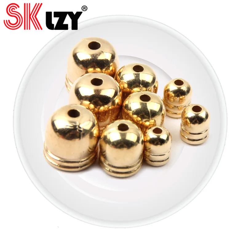 Кожаные браслеты из шнуров с пряжкой в поисках концевых наконечников Золотые