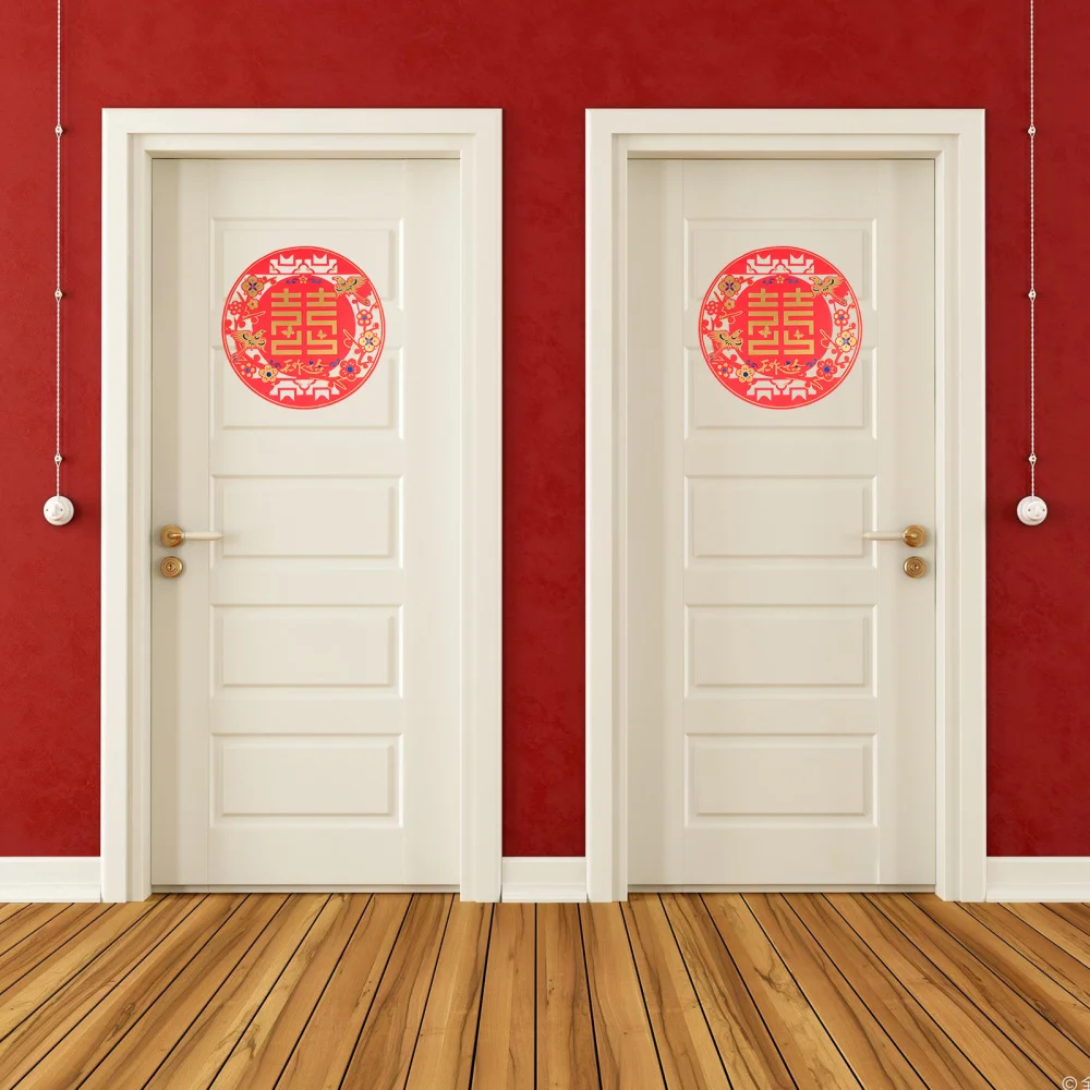 

8PCS Chinese Wedding Paper-Cut Window Door Decoration Paper-Cut