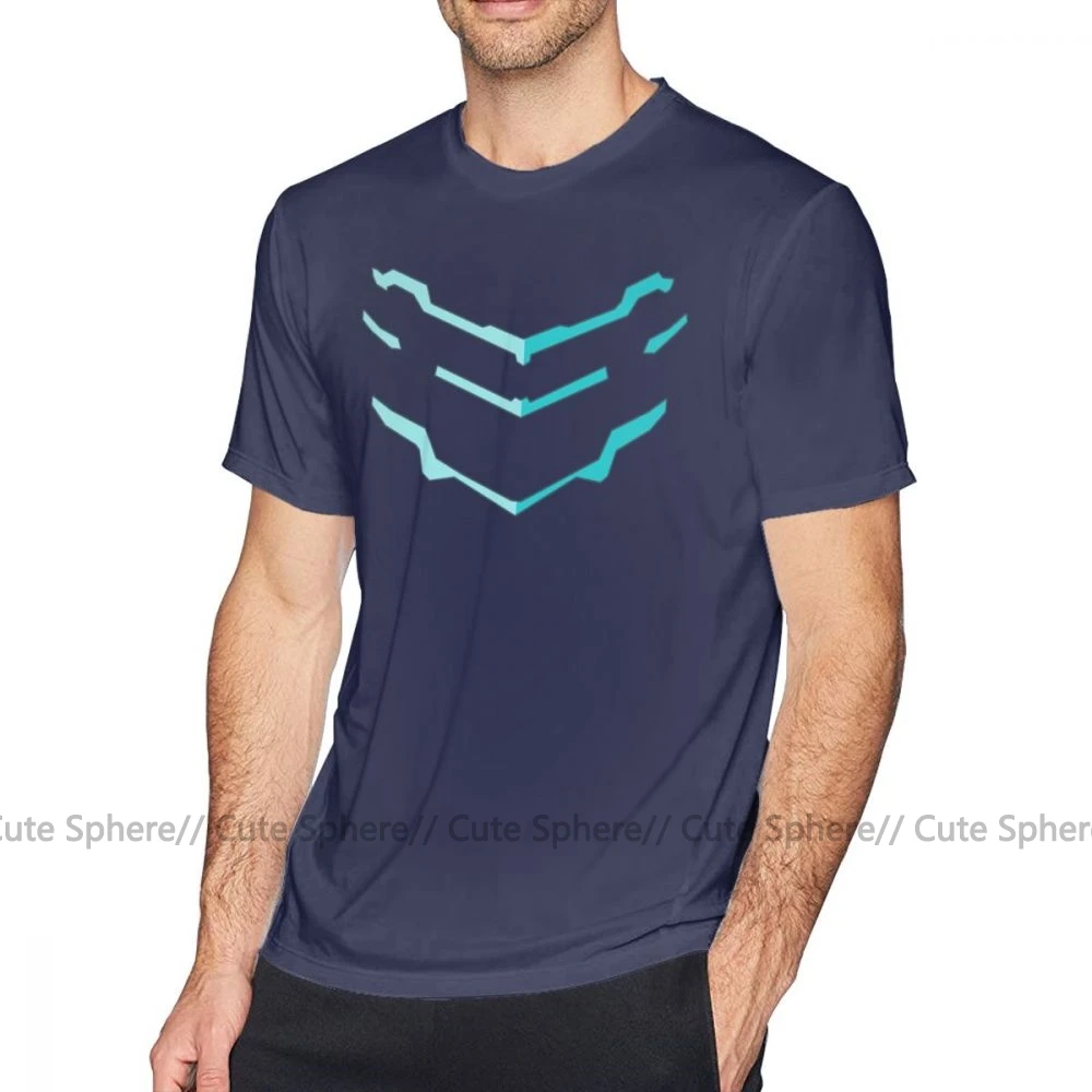 Dead Space футболка Deadly Space Deux футболка 6xl забавная модная футболка из 100 хлопка с коротким рукавом мужская графическая футболка - Цвет: Navy Blue