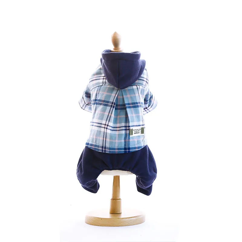 Комбинезоны с капюшоном для собак, три цвета, размеры S-xxl на выбор, одежда для собак на осень и зиму, одежда с хлопковой подкладкой для собак