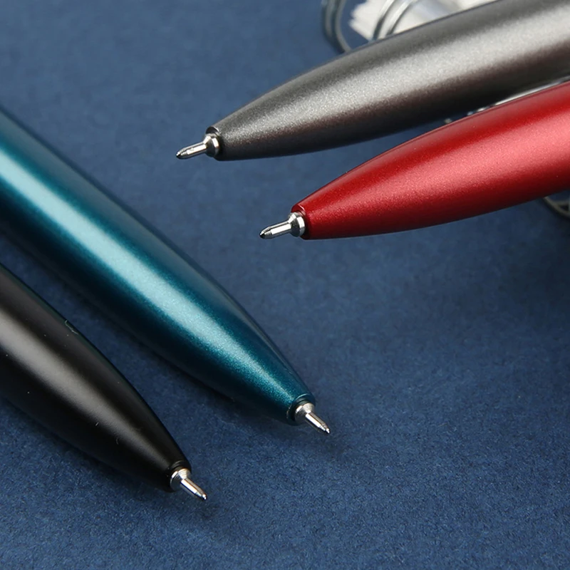 Japan PENTEL Quick-Drying Gel Pen Rotating 0.5 Needle Tube Metal Pen Body Black Ink Gift Box BLN-2005 Matte Texture images - 6