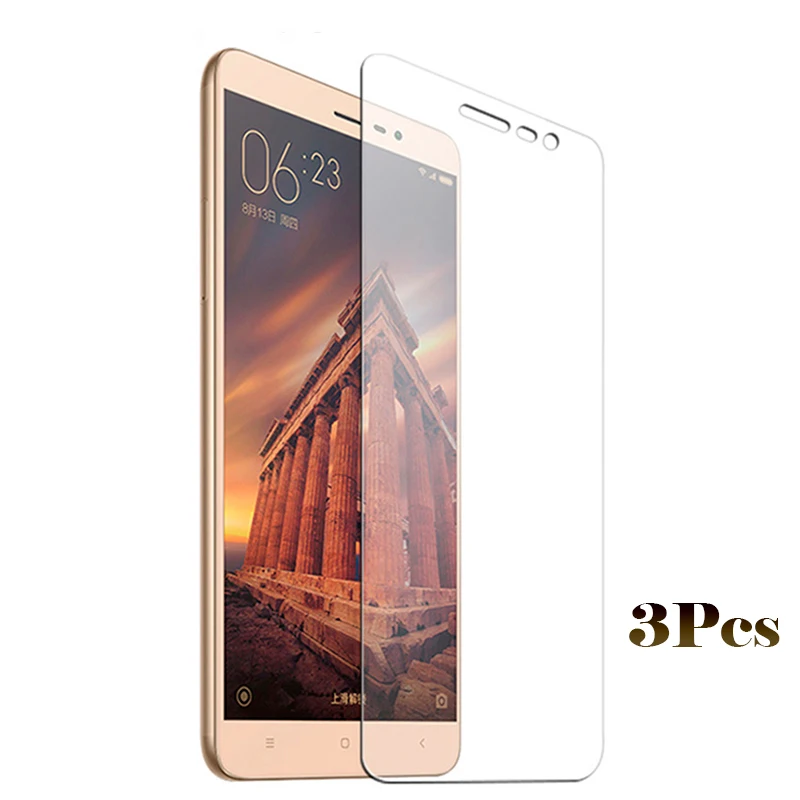 3 штуки 9H HD Премиум Защитная пленка из закаленного стекла для Xiaomi Redmi Note 4 4X5 6 7 Pro SE