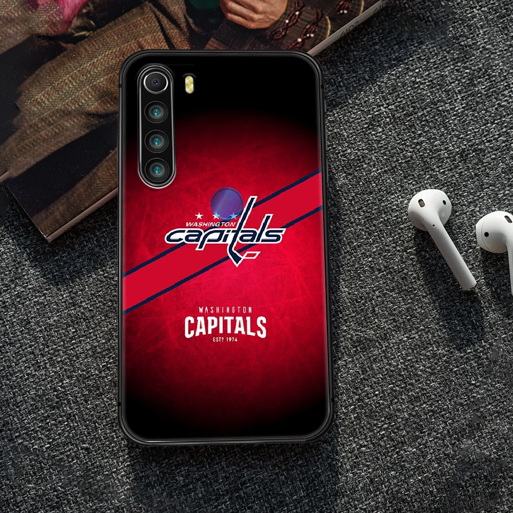 

Ice hockey Capitals Phone Case Cover Hull For XIAOMI Redmi 7a 8a S2 K20 NOTE 5 5a 6 7 8 8t 9 9s pro max black prime soft back