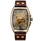 Часы мужские, автоматические, механические, из натуральной кожи