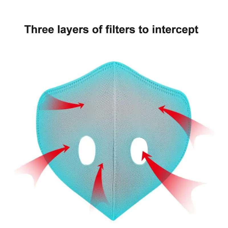 Cycling Mask Outdoor Respirator Face Shield With Double Breath Valve Breathable Safety Filter Anti-spittle Windproof | Безопасность и