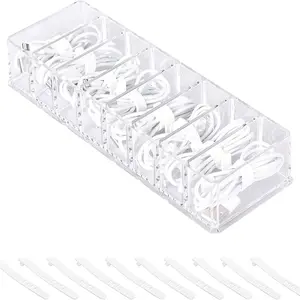 cable management box with 10 wire ties usb cable electronics organizer desk accessories storage for office stationery supplies free global shipping