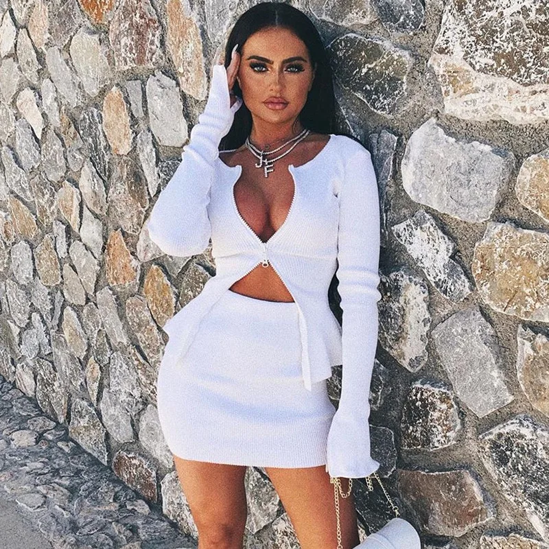 Европейский и американский Новый сексуальный кардиган на молнии 93338 прямая