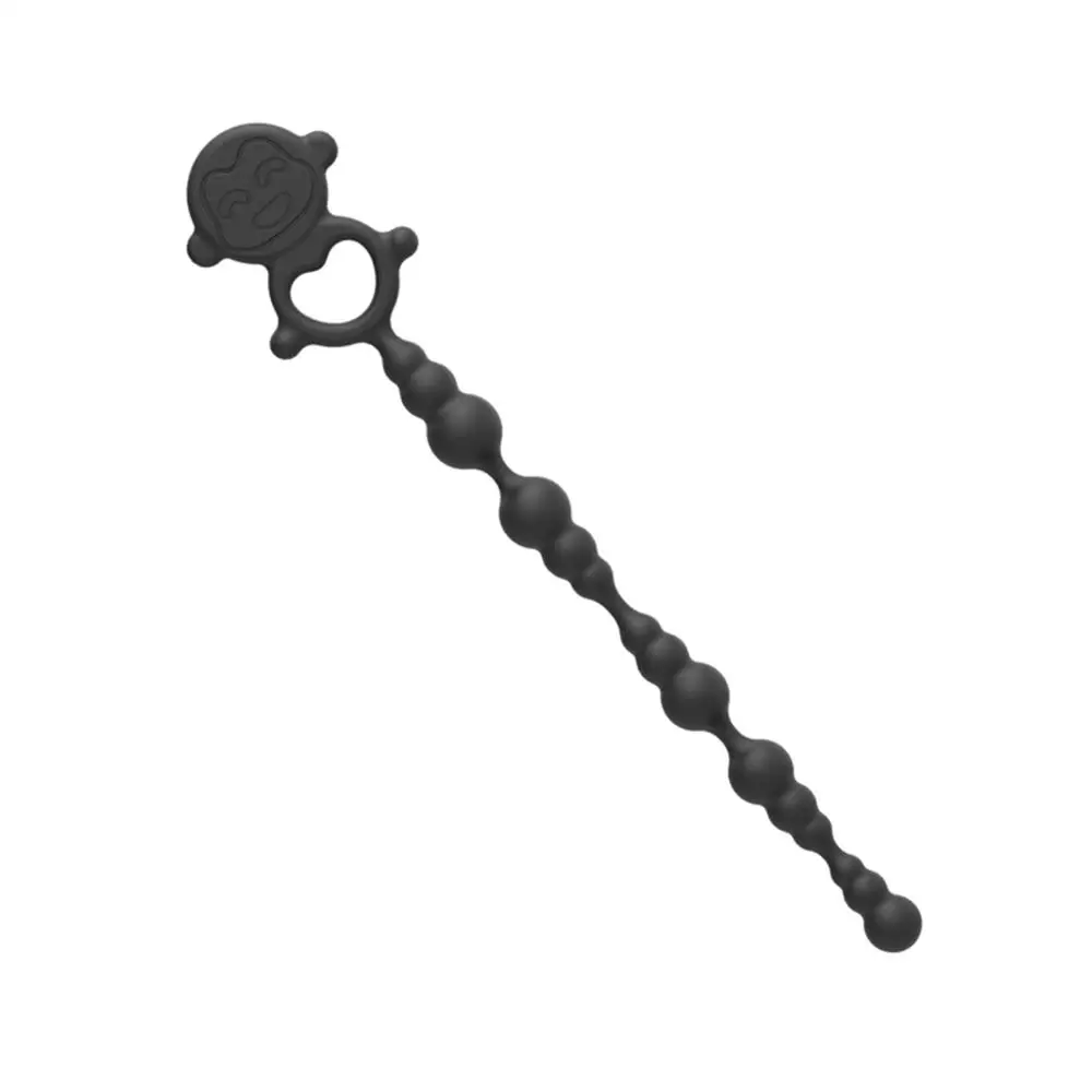 Милый мультфильм улыбающаяся обезьяна силиконовая Анальная пробка нерегулярные