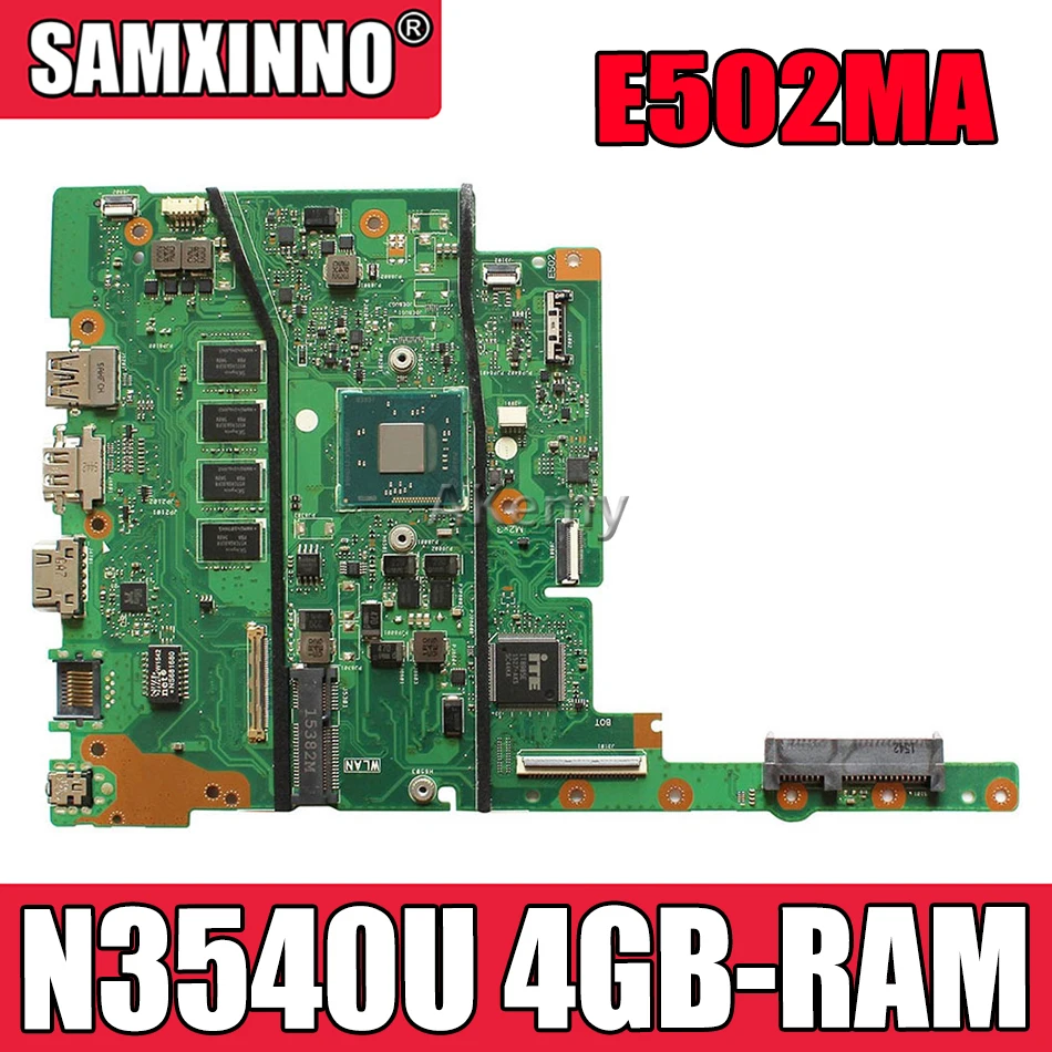 

Материнская плата для ноутбука E502MA для For Asus E402MA E502MA E402M E502M E402 E502 N3540U 4GB-RAM Оригинал mianboard 100% ТЕСТ ОК