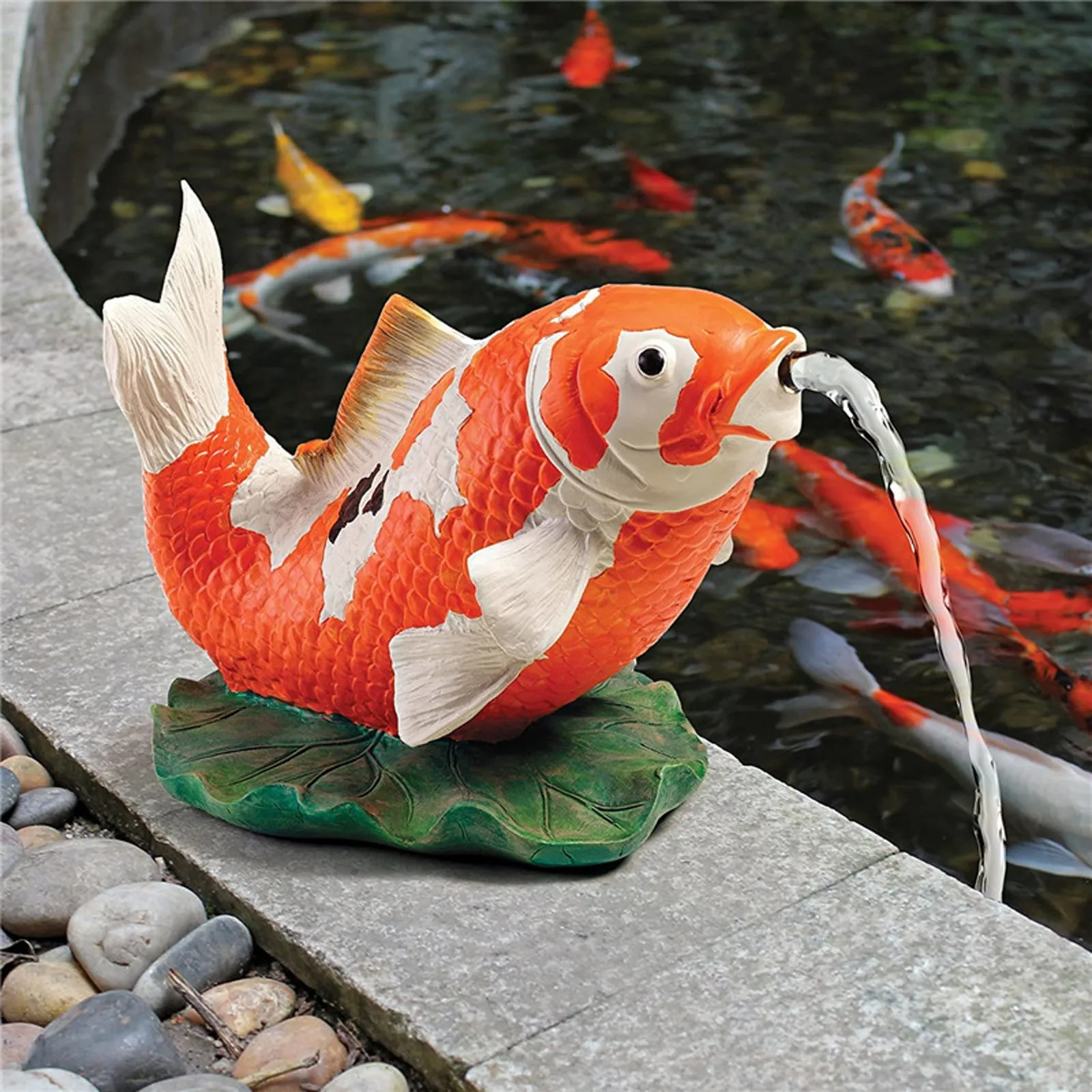 

Garden Water Feature Animal Statue Pipe Pond Sprinkler Pipe Decoration Gift Miniatures DIY Home Farm Garden Decor