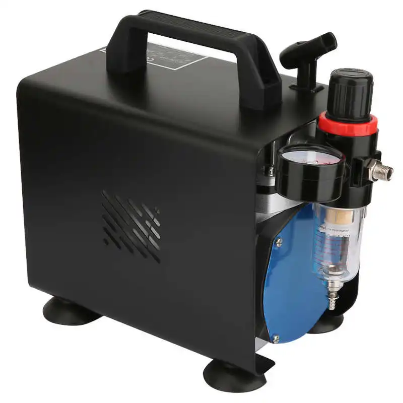 comprar Compressor De Aerógrafo 1/6 Cavalos De Potência Compressor De Ar De Pistão De Cilindro único Portátil Eu 220v