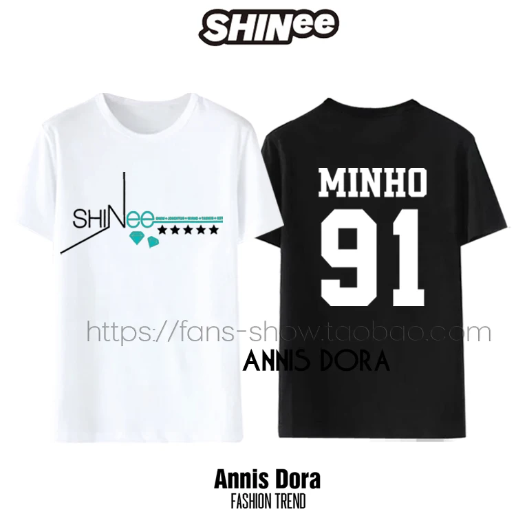 Футболка SHINee ONEW MINHO KIBUN JONGHYUN TAEMIN | Мужская одежда