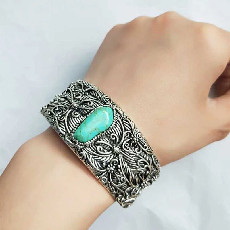 Богемный Браслет Ретро Открытый браслет на запястье женские регулируемые