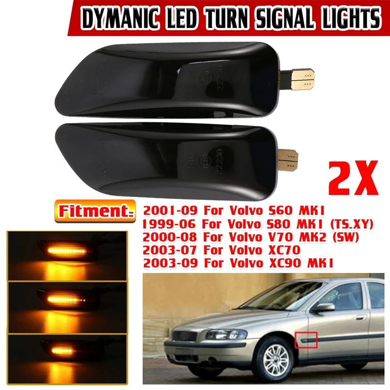 

Фонарь, боковой указатель поворота для Volvo XC90 S80 XC70 V70 S60 2001-2009