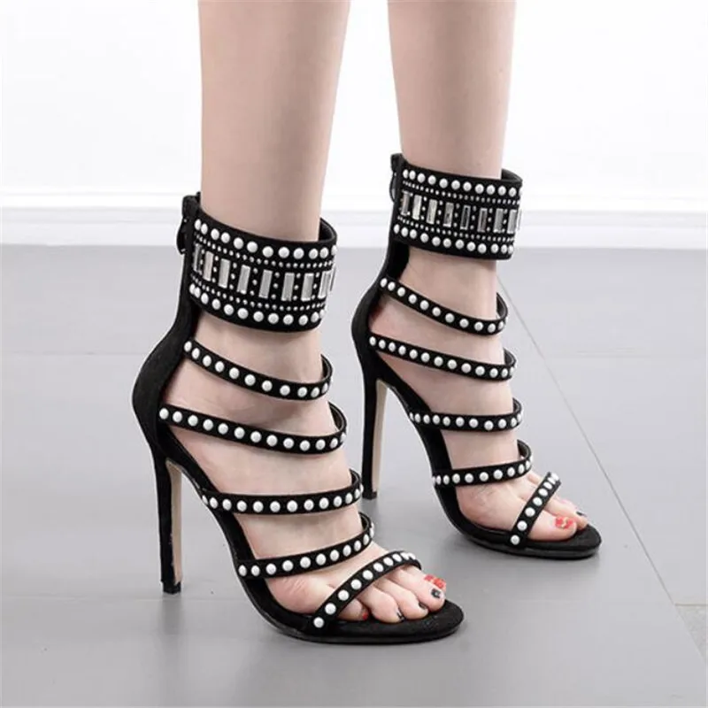 

New women's shoes 12cm stiletto high heels women sandals fashion show casual ladies high heels 35-40 BBZAI