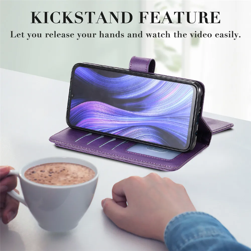 Flip Leather Case For Xiaomi Mi POCO F4 X3 GT M3 M4 F3 12 11 10T Lite Redmi 9A 9C Note 10 9 S 11T 9T 8 Pro Max Wallet Card Cover