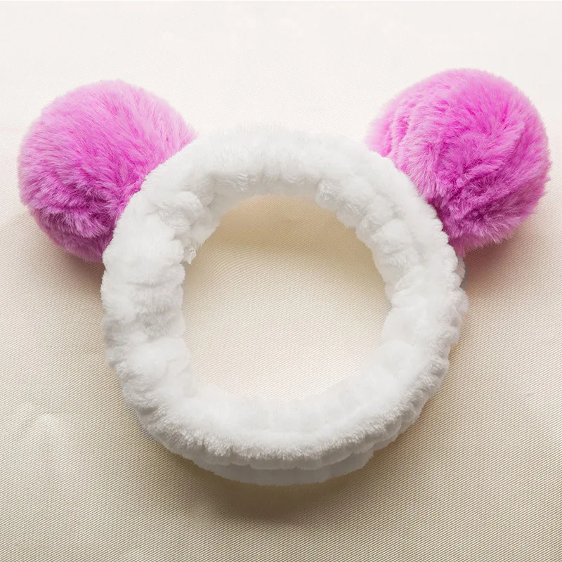 Милое искусственное кольцо милый коралловый помпон украшение для волос девочек