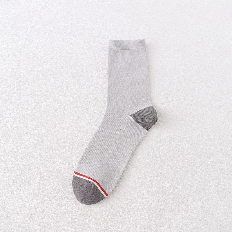

Men socks New 2020 Solid Color Cotton socks Black Blue gray Business casual socks Full Dress Happy Socks Men gift
