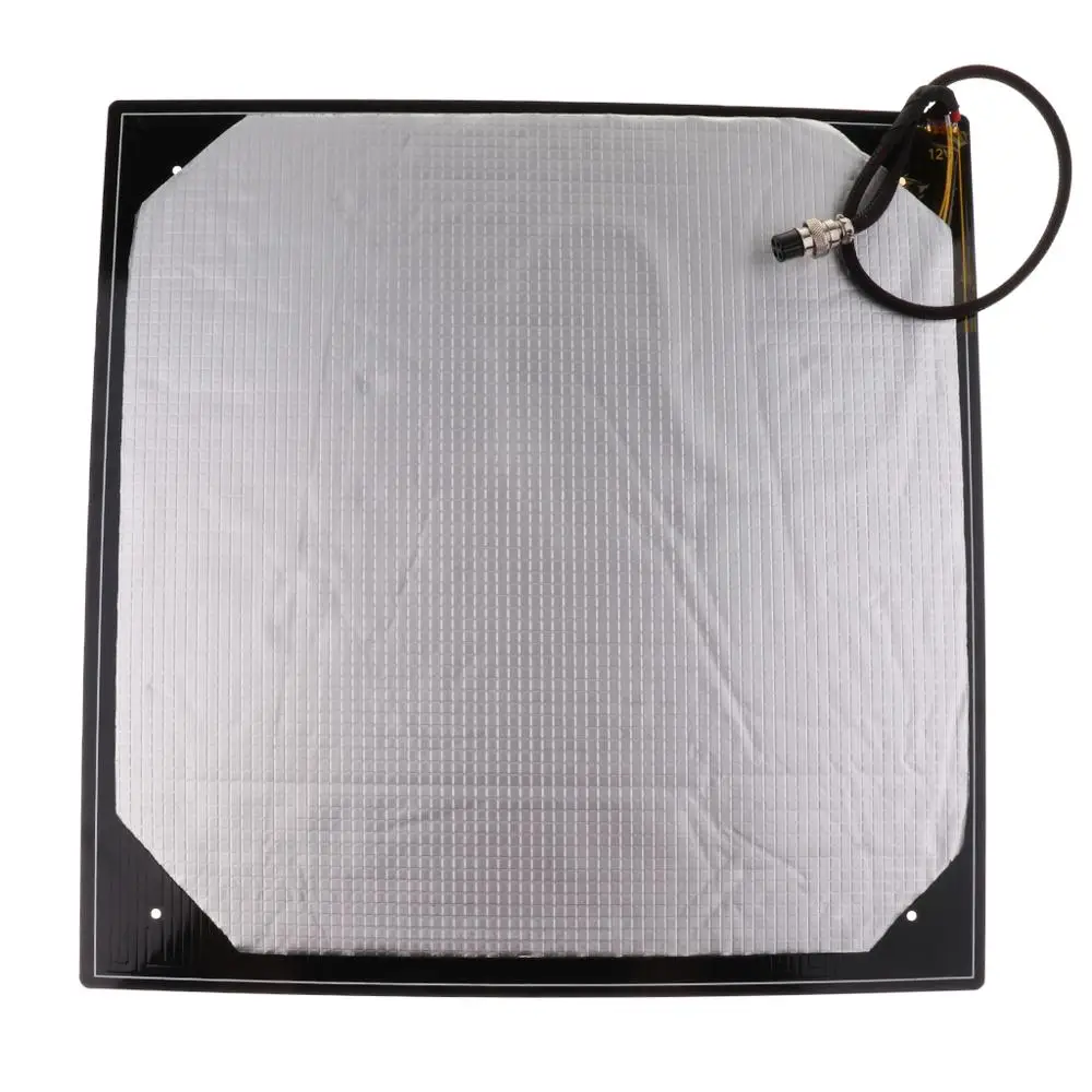 Cr10 310*310/410*410/510*510*3MM heatbed Upgraded MK3 12V Heated Bed Aluminum for CR-10 CR-10S S5 3d printer Hotbed parts on.CR10 310*310/410*410/510*510*3MM нагревательная площадка с алюминиевым улучшенным MK3 12V подогреваемое основание для 3D-принтера 