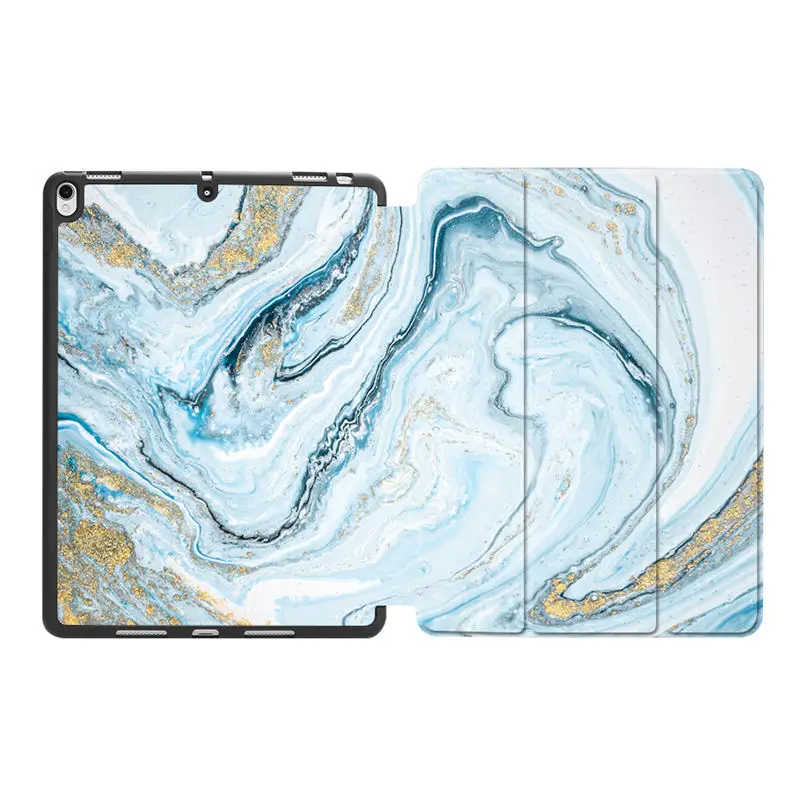 IPBC09 MTT чехол для планшета для iPad Pro Air 10,5 дюймов мраморная текстура из искусственной кожи+ Мягкий ТПУ задний смарт-чехол с держателем карандаша - Цвет: IPBC09