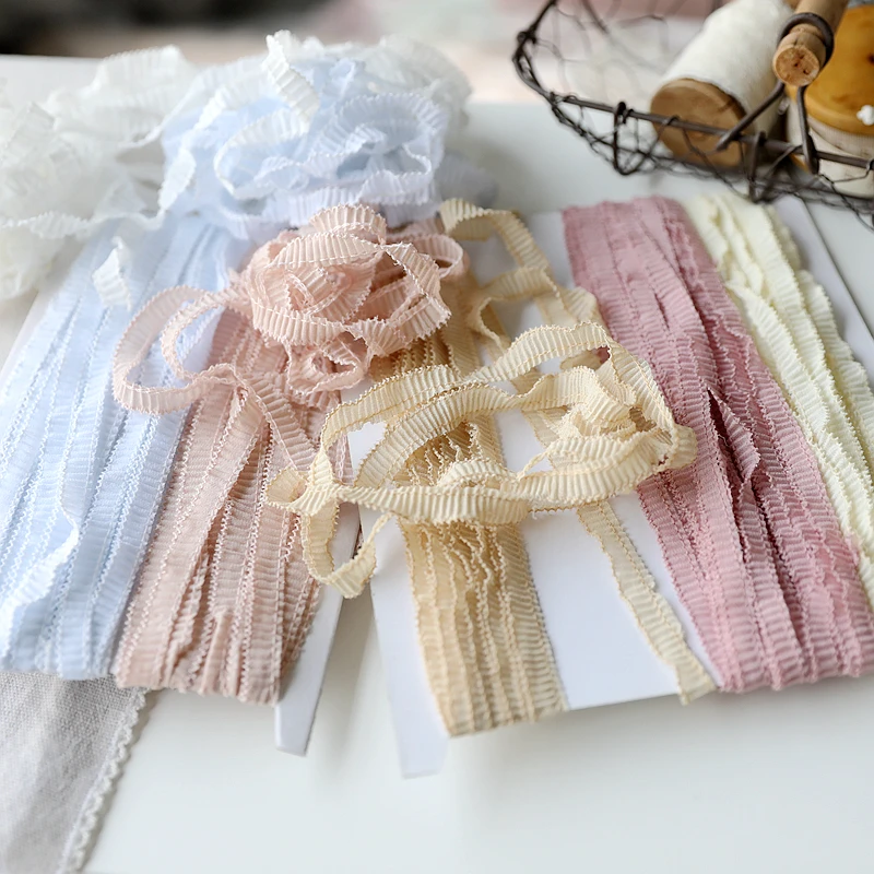 

Ресницы шифоновые с оборками для кукольной одежды, 1 см