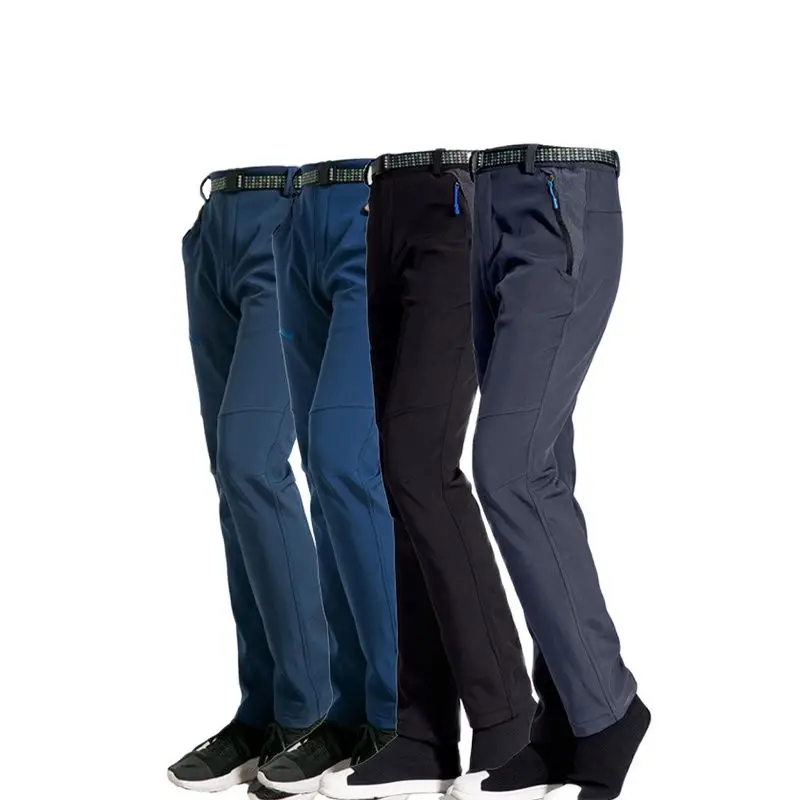 

Lovers Softshell pants outdoor thickening thermal camping & Hiking pants Autumn winter Men women's trousers Mountaineering pants