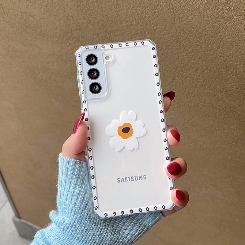 

Small flowers are suitable for Samsung S21 s23 s22Ultra S20FE S 20 Plus A32 A42 A21S A52 A72 mobile phone case note20ultra
