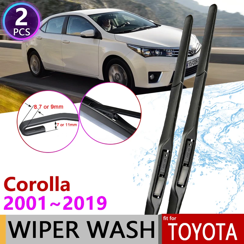 

for Toyota Corolla 2001~2019 E120 E130 AR10 E121 E160 E170 Car Accessories Windshield Wipers Wagon Hatchback Saloon