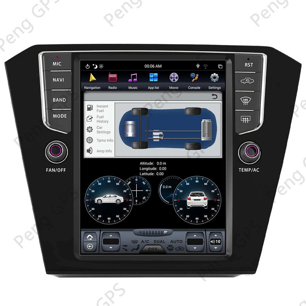 128GB Android 9.0 Tesla Style Vertical Big Screen For Volkswagen VW Magotan 2017 Series CarPlay GPS Radio Auto Stereo Head Unit |