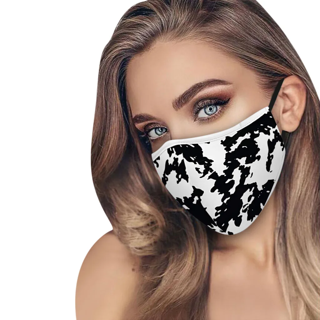 

1pcs Adult Mask Fashion Print Dust Reusable Mouth Cloth Pocket Mask Mouth Cover For Man And Women Mask Protection Mascarillas