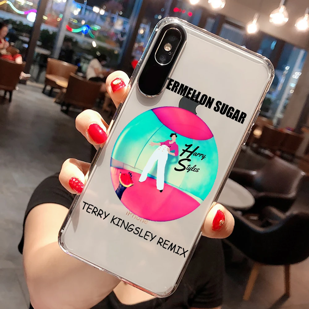 

Harry Styles - Watermelon Sugar Transparent soft shell phone For iphone 11 SE X 7 XS XR XSMA 11Pro 11ProMax cartoon Cover